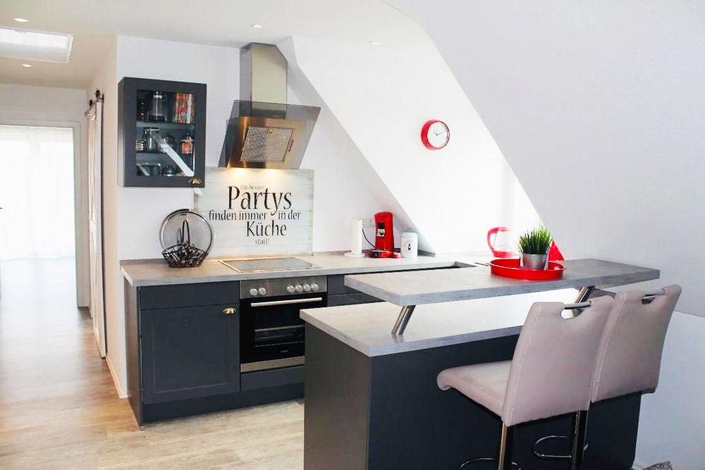 Küche Ferienwohnung Geestblick