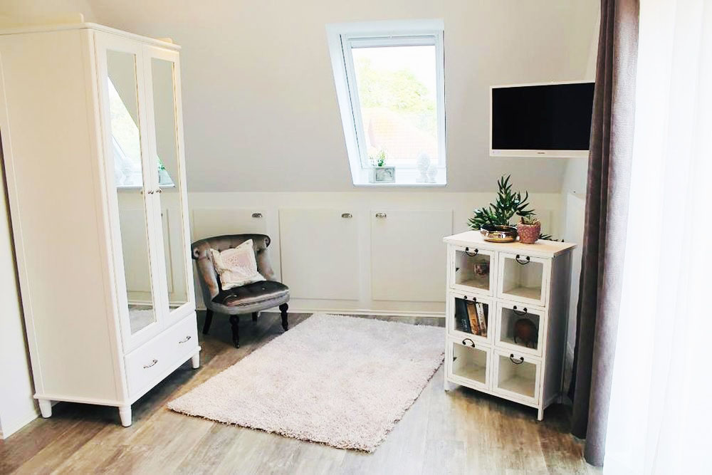 Schlafzimmer Ferienwohnung Geestblick